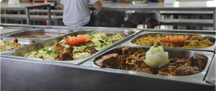 Alimentação e instalações